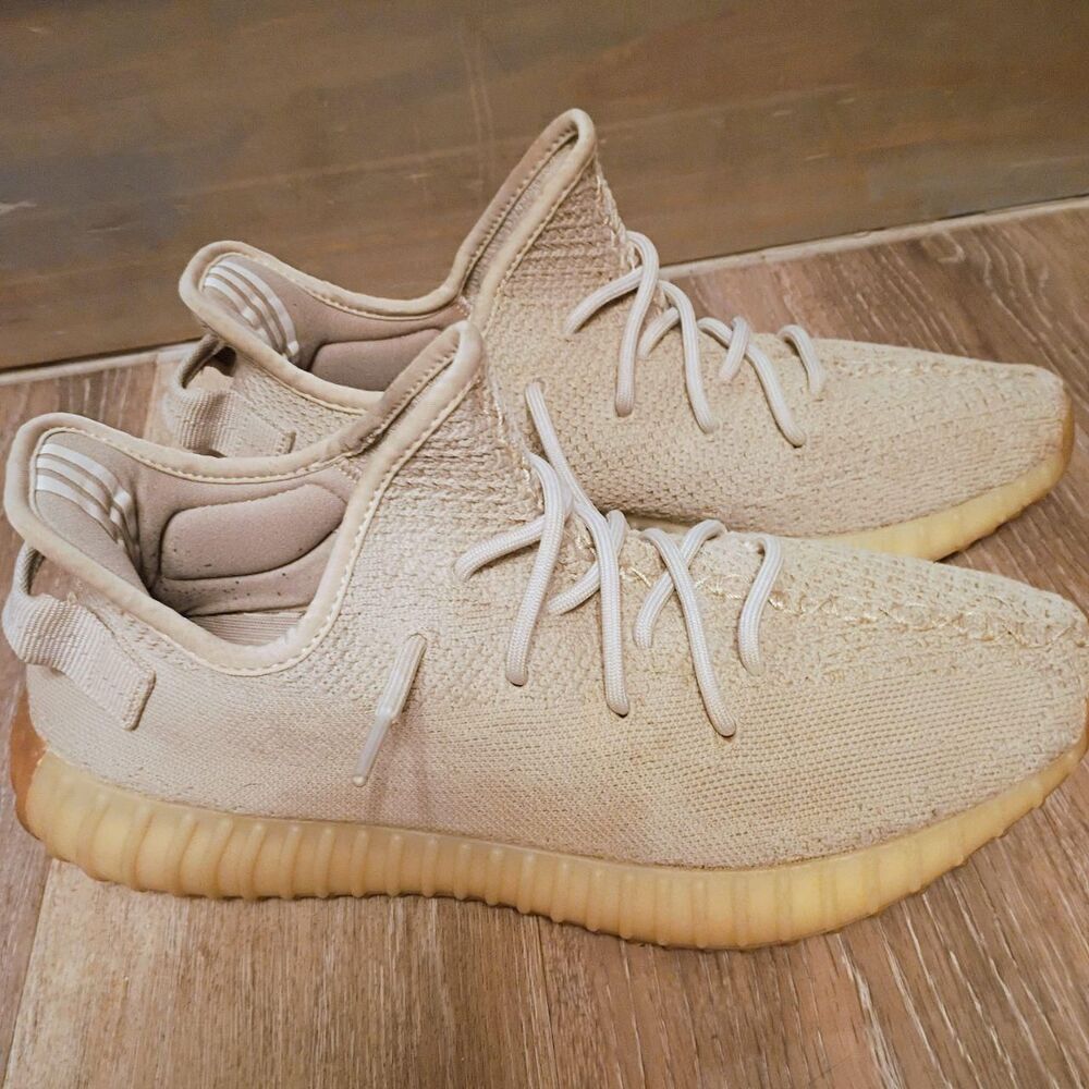 Adidas Men's Cream and Tan Loafers